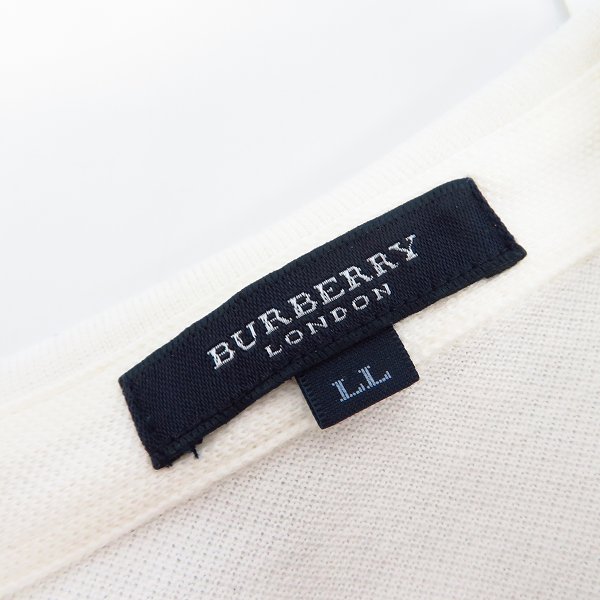 実際に弊社で買取させて頂いたBURBERRY LONDON/バーバリーロンドン ロゴ刺繍 ポロシャツ LLの画像 2枚目