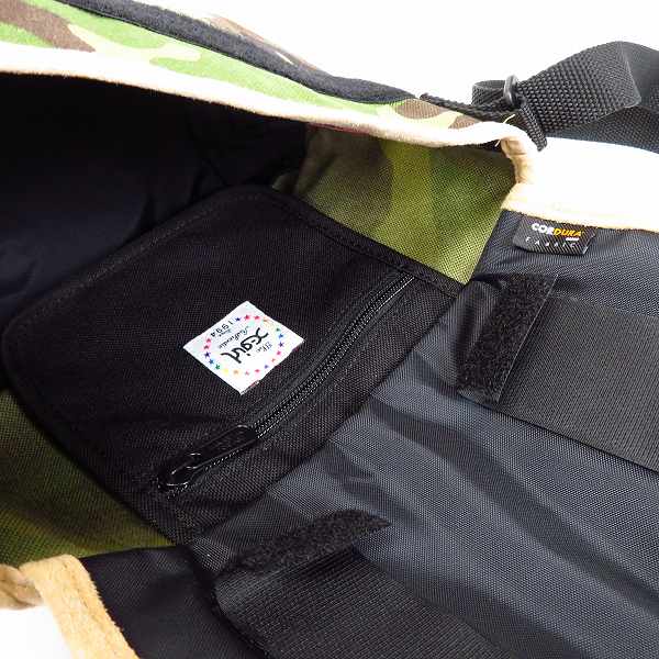実際に弊社で買取させて頂いたManhattan Portage/マンハッタンポーテージ×X-girl/エックスガール カモフラージュ柄 ショルダーバッグの画像 3枚目