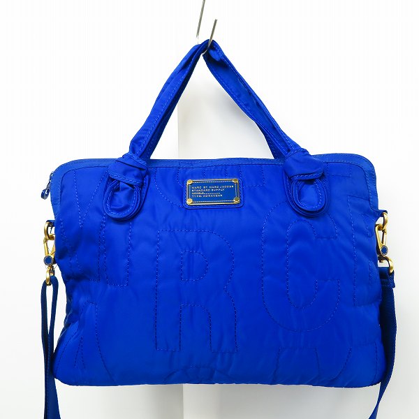 実際に弊社で買取させて頂いた【未使用】MARC BY MARC JACOBS/マークバイマークジェイコブス 2WAY PCケース/ブリーフケース ブルー M0001258A