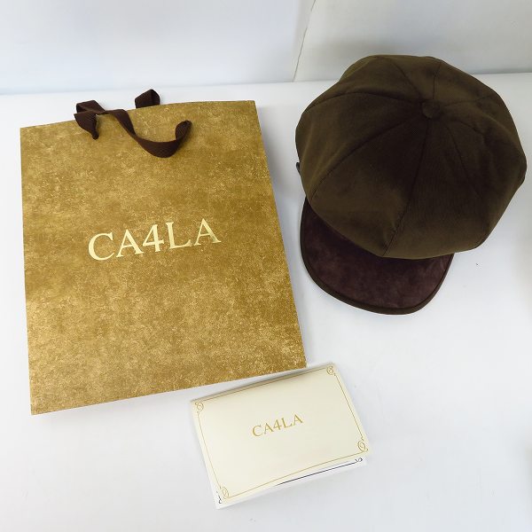 実際に弊社で買取させて頂いた【未使用】CA4LA/カシラ キャスケットハット/帽子 コーデュロイの画像 7枚目