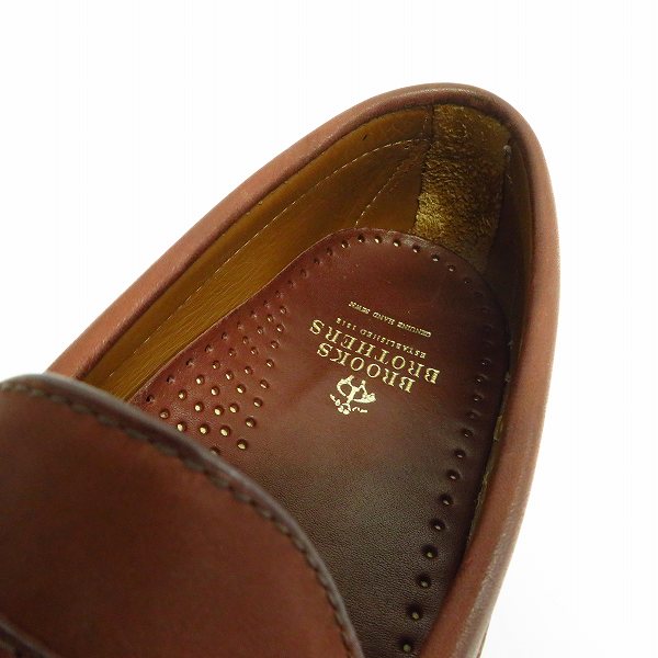 実際に弊社で買取させて頂いたBROOKS BROTHERS/ブルックスブラザーズ ペニー レザー ローファー 7Dの画像 4枚目