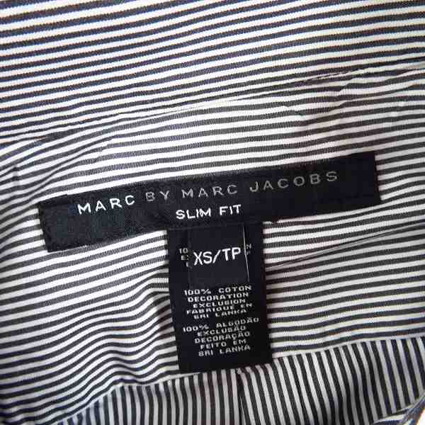実際に弊社で買取させて頂いたMARC BY MARC JACOBS/マークジェイコブス SLIM FIT S/Sストライプシャツ/XSの画像 2枚目