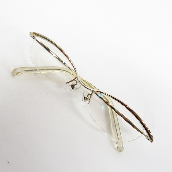実際に弊社で買取させて頂いた999.9/フォーナインズ メタル ハーフリム アイウェア/メガネフレーム S-207T 度入り