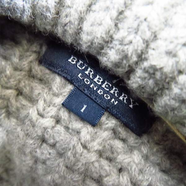 実際に弊社で買取させて頂いたBURBERRY LONDON/バーバリーロンドン 羊毛/カシミヤ混 ダッフルコート 1の画像 2枚目