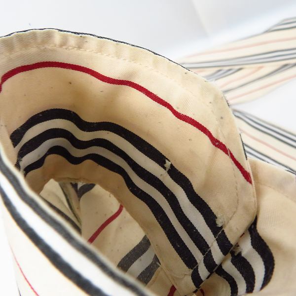 実際に弊社で買取させて頂いたBURBERRY LONDON/バーバリーロンドン ストライプチェックシャツ 16 1/2の画像 7枚目