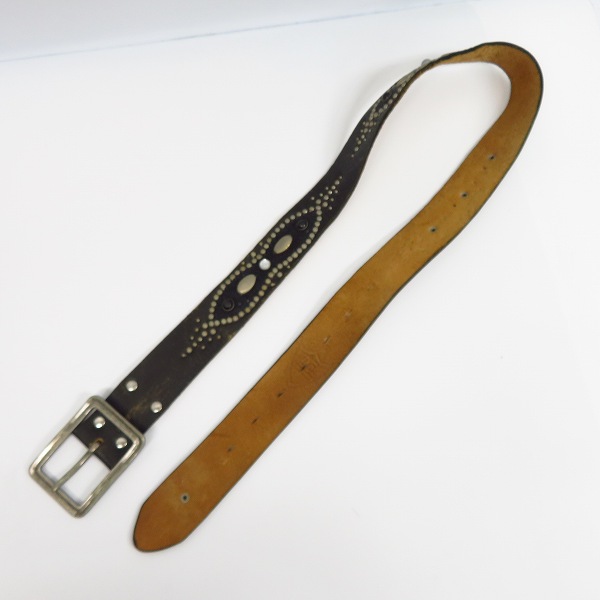 実際に弊社で買取させて頂いたHTC Hollywood Trading Company/エイチティーシー ピーナッツスタッズベルト 2点セットの画像 2枚目