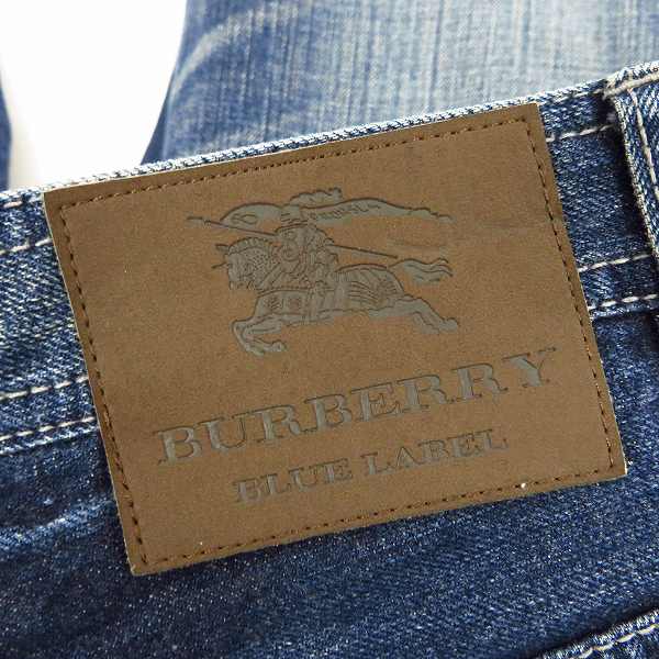 実際に弊社で買取させて頂いたBURBERRY BLUE LABEL/バーバリーブルーレーベル ウォッシュ加工 デニムパンツ Sの画像 2枚目