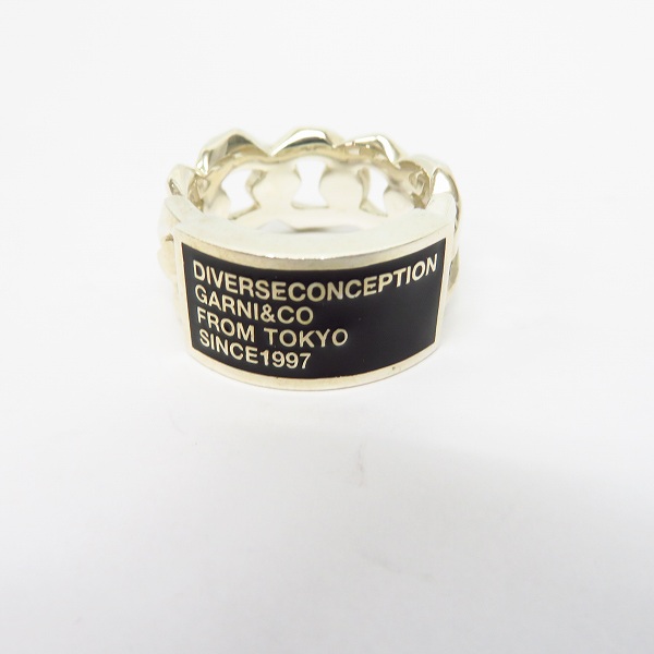 実際に弊社で買取させて頂いたGARNI/ガルニ MIL Chain Ring チェーンリング ブラック/21号の画像 1枚目