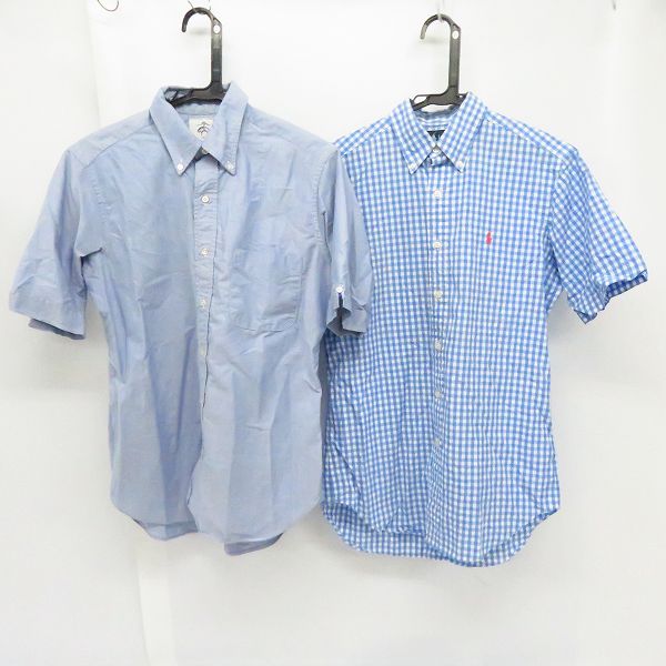 実際に弊社で買取させて頂いたBROOKS BROTHERS/ブルックス ブラザーズ Ralph Lauren/ラルフローレン 半袖シャツ BB0/S 2点セット