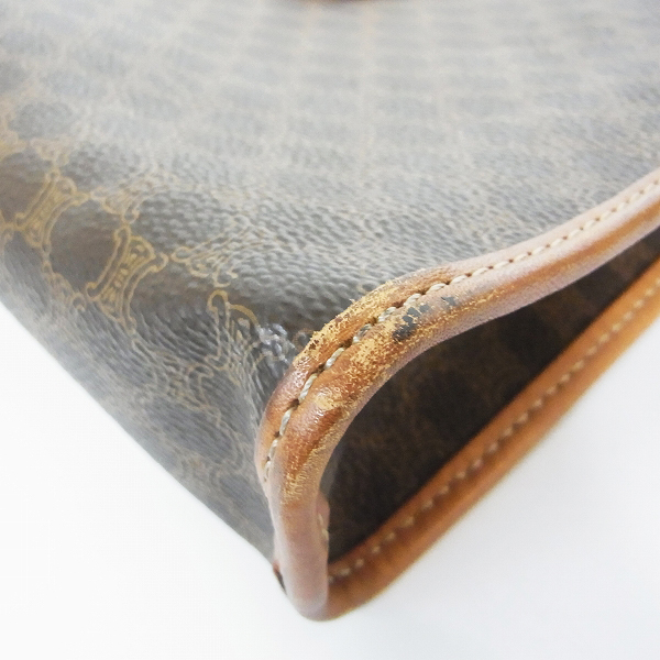 実際に弊社で買取させて頂いたCELINE/セリーヌ マカダム柄 クラッチバッグ/長財布 2点セットの画像 7枚目