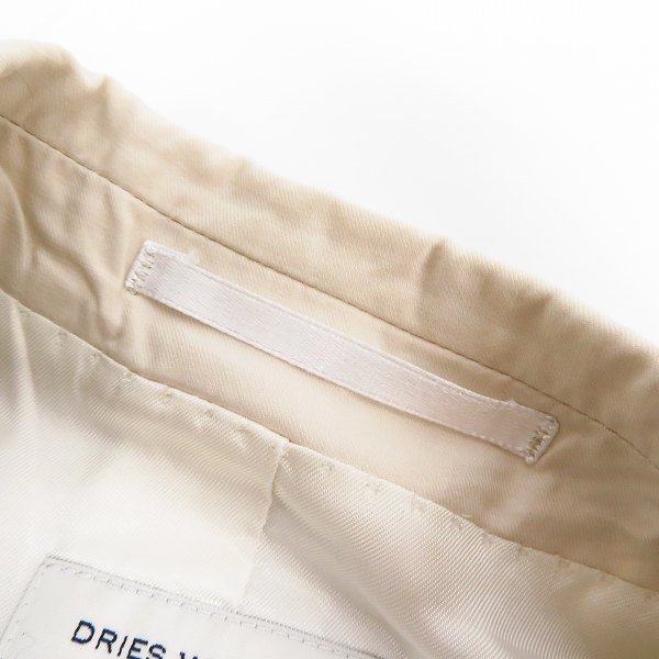 実際に弊社で買取させて頂いた【未使用】DRIES VAN NOTEN/ドリスヴァンノッテン 2Bジャケット/パンツ  セットアップ 46の画像 3枚目