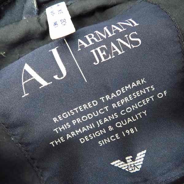実際に弊社で買取させて頂いたARMANI JEANS/アルマーニジーンズ 4ポケット 3Bテーラードジャケット 46の画像 3枚目