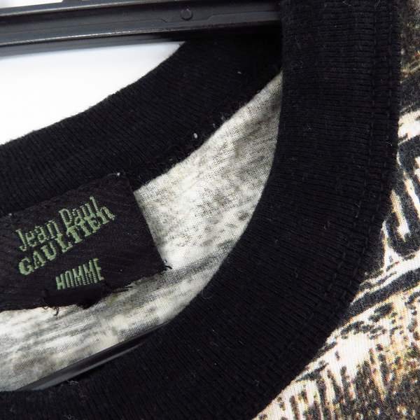 実際に弊社で買取させて頂いたJEAN PAUL GAULTIER HOMME/ジャンポールゴルチェオム ロゴ グラフィックプリント 半袖 Tシャツ カットソー 48の画像 5枚目