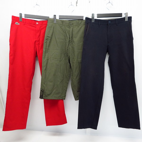 実際に弊社で買取させて頂いたLACOSTE/ラコステ ワンポイントロゴ  チノパン/スラックス/ハーフパンツ ボトムス 6点セット 76/38 の画像 2枚目