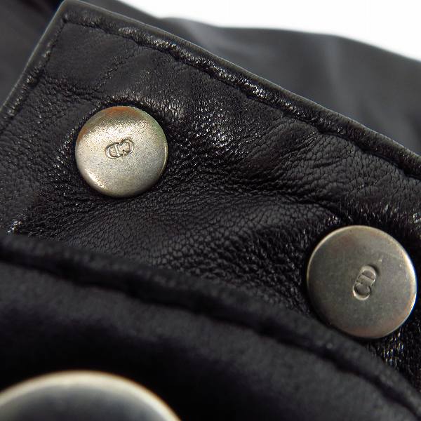 実際に弊社で買取させて頂いた【JPタグ】Dior HOMME/ディオールオム 08AW ラムレザー シングルライダージャケット 8H3540980003/46の画像 8枚目