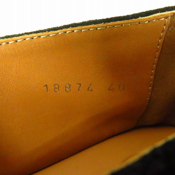 実際に弊社で買取させて頂いたDRIES VAN NOTEN/ドリスヴァンノッテン スエード スリッポン MS25/874 QU114 BLACK900/40の画像 5枚目