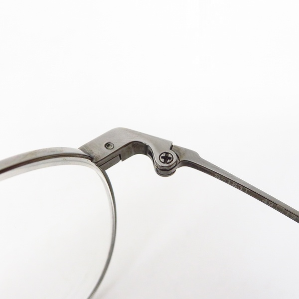 実際に弊社で買取させて頂いた999.9/フォーナインズ メガネフレーム ケーブルテンプル ボストン S-183T の画像 6枚目