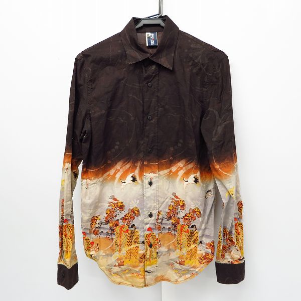 実際に弊社で買取させて頂いたJEAN PAUL GAULTIER/ジャンポールゴルチェ 鶴柄 長袖 シャツ 48