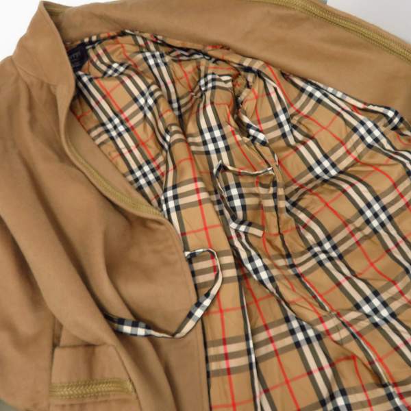実際に弊社で買取させて頂いたBurberrys/バーバリーズ 裏地チェック柄/ロゴ刺繍 ウール/カシミア混 コート LLの画像 2枚目