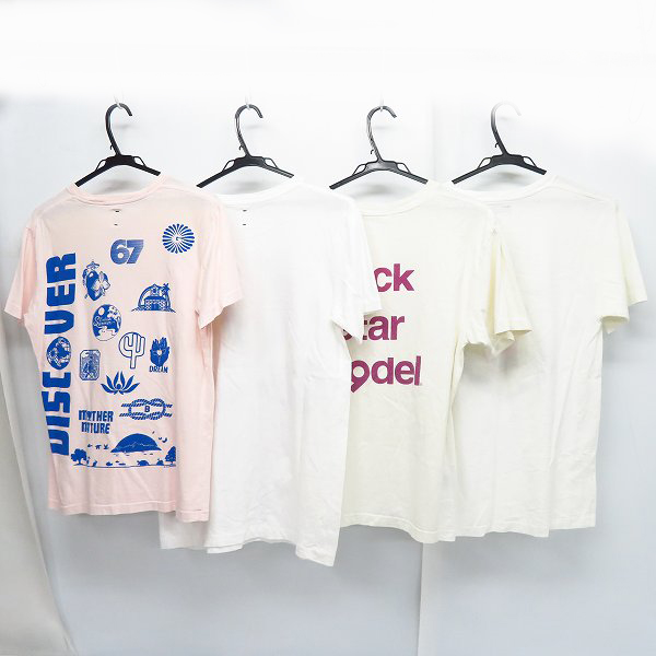 実際に弊社で買取させて頂いたHR MARKET/ハリウッドランチマーケット/ハリラン BLUE BLUE/ブルーブルー等 Tシャツ 半袖 S/M 4点セットの画像 1枚目