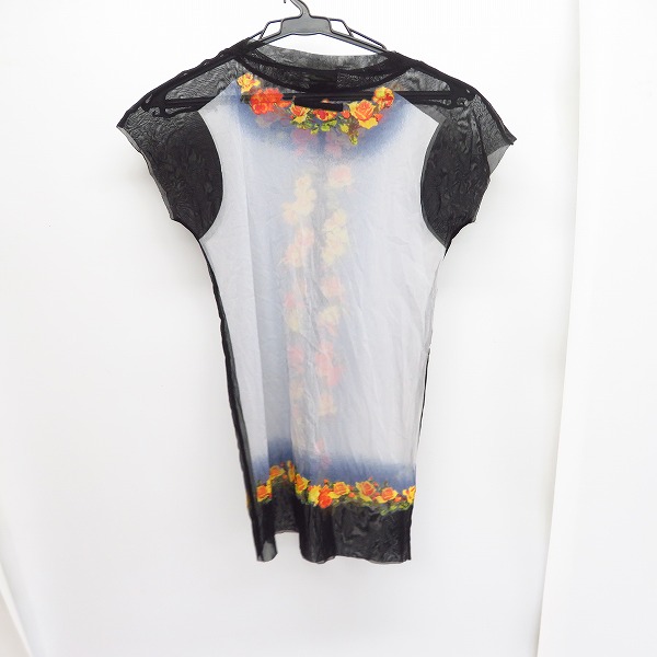 実際に弊社で買取させて頂いたJEAN PAUL GAULTIER HOMME/ジャンポールゴルチェオム パワーネット フラワープリント Tシャツ カットソー マルチ 48の画像 1枚目