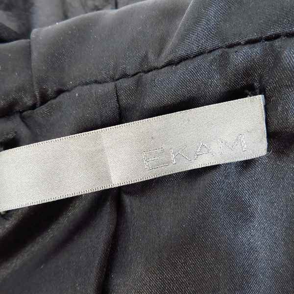 実際に弊社で買取させて頂いたEKAM/エカム ラムレザー ダブルライダースジャケット/Lの画像 2枚目