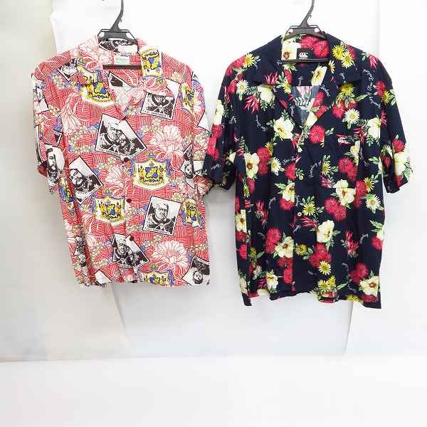 実際に弊社で買取させて頂いたMALIHINI/マリヒニ CANTERBURY/カンタベリー アロハシャツ 半袖 総柄/L/3L 2点セット