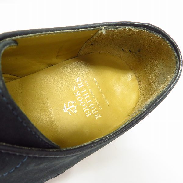 実際に弊社で買取させて頂いたBROOKS BROTHERS/ブルックスブラザーズ ヌバック クラシック プレーントゥ シューズ 7Dの画像 4枚目