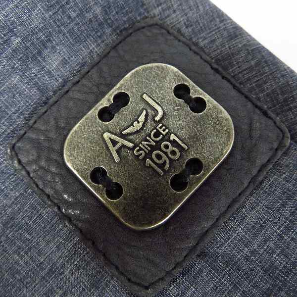 実際に弊社で買取させて頂いたARMANI JEANS/アルマーニジーンズ 収納フード 袖ロゴプレート ジャケット/ブルゾン 48の画像 3枚目