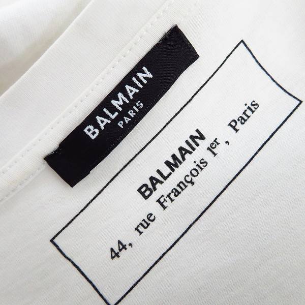実際に弊社で買取させて頂いたBALMAIN/バルマン 半袖 ロゴTシャツ/Lの画像 2枚目