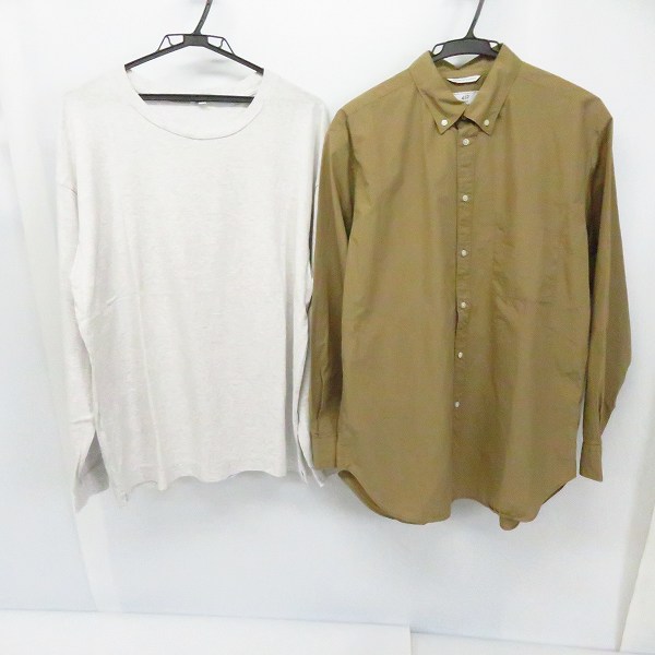 実際に弊社で買取させて頂いたUNITED ARROWS/ユナイテッドアローズ/417 by EDIFICE/エディフィス L/STee/L/Sオックスフォードシャツ/M/2点セット