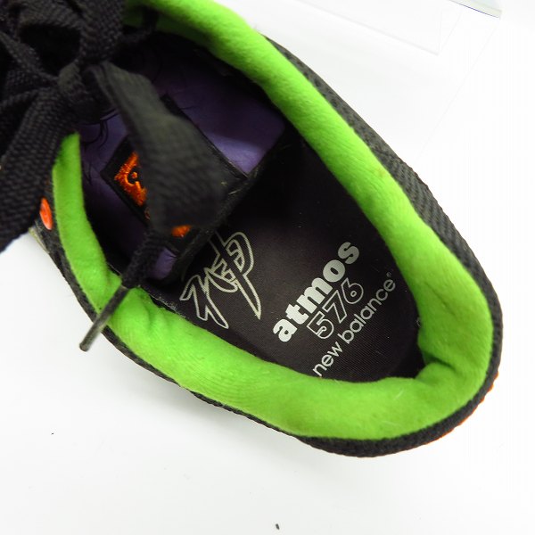 実際に弊社で買取させて頂いた【観賞用】NEW BALANCE×ATMOS/ニューバランス×アトモス 風神(FUJIN) スニーカー CM576GB/29の画像 4枚目