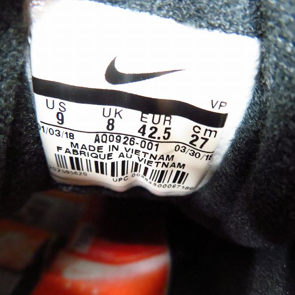 実際に弊社で買取させて頂いたNIKE×atmos/ナイキ×アトモス AIR MAX 90 PRNT WE LOVE NIKE AQ0926-001 27.0cmの画像 5枚目