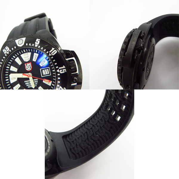 実際に弊社で買取させて頂いたLUMINOX/ルミノックス ディープダイブ 1501/1500シリーズ オートマチック 腕時計の画像 6枚目