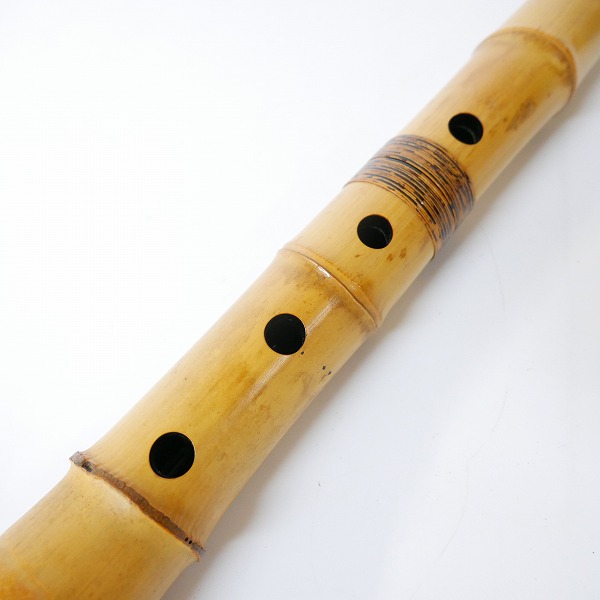 実際に弊社で買取させて頂いた【難あり】琴古流 尺八 竹翠 二つ印 和楽器 約44cmの画像 4枚目