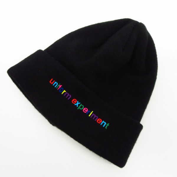 実際に弊社で買取させて頂いたuniform experiment/ユニフォームエクスペリメント ロゴ ニット キャップ