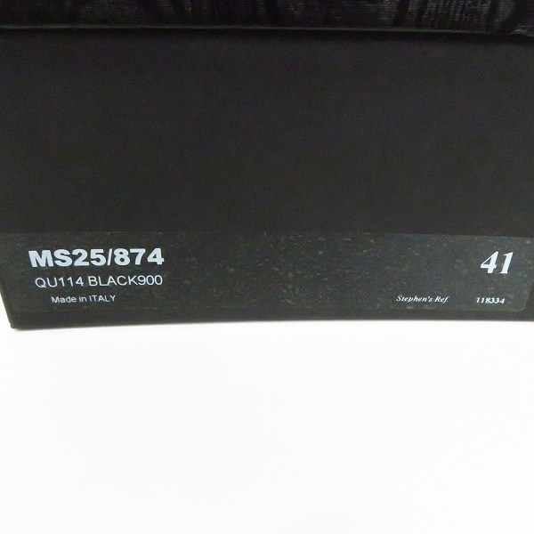 実際に弊社で買取させて頂いたDRIES VAN NOTEN/ドリスヴァンノッテン スエード スリッポン MS25/874 QU114 BLACK900/41の画像 8枚目