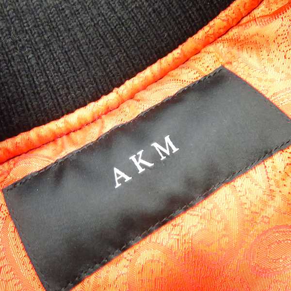実際に弊社で買取させて頂いたAKM/エーケーエム 17AW ACTION MA-1 フライトジャケット B223/OLの画像 2枚目