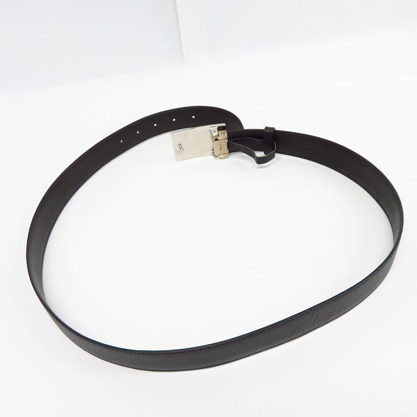 実際に弊社で買取させて頂いた Cartier/カルティエ レザー ベルト フラット バックル ブラックの画像 4枚目