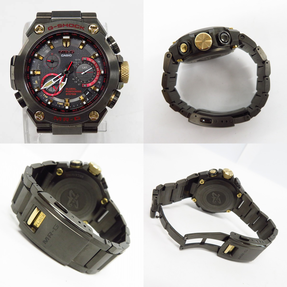 実際に弊社で買取させて頂いた【保証期間内】G-SHOCK/Gショック MR-G GPSハイブリッド電波ソーラー 赤備え MRG-G1000B-1A4JRの画像 1枚目
