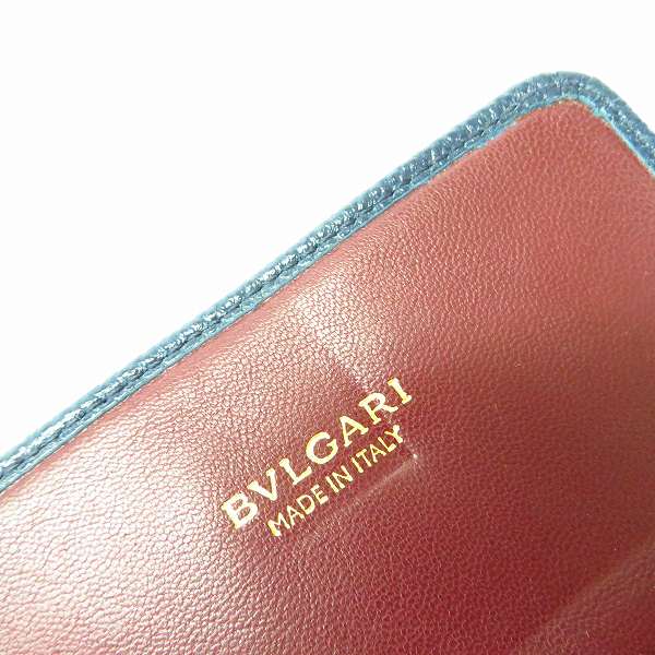 実際に弊社で買取させて頂いたBVLGARI/ブルガリ レザー名刺入れ/カードケースの画像 4枚目