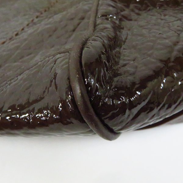 実際に弊社で買取させて頂いたMARC BY MARC JACOBS/マークバイマークジェイコブス エナメルレザー2WAYショルダーバッグ m3112088 80088の画像 6枚目