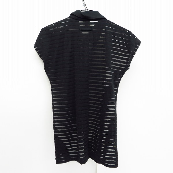 実際に弊社で買取させて頂いたJEAN PAUL GAULTIER HOMME/ジャンポールゴルチェオム パワーネット ボーダー 半袖シャツ 48の画像 1枚目