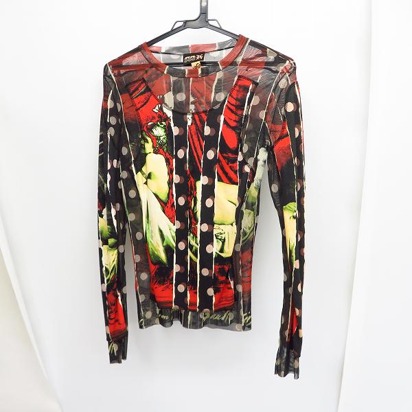 実際に弊社で買取させて頂いたJPG/ジャンポールゴルチェ パワーネット ヌードプリント カットソー 48