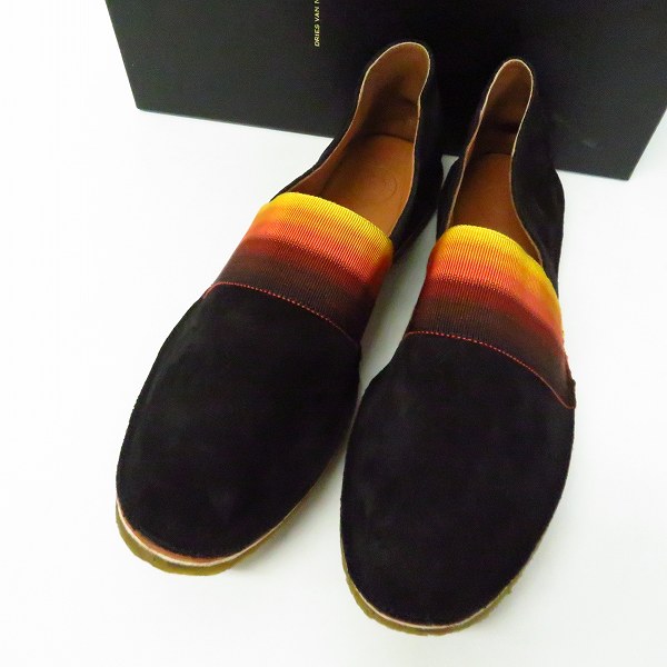 実際に弊社で買取させて頂いたDRIES VAN NOTEN/ドリスヴァンノッテン スエード スリッポン MS25/874 QU114 BLACK900/41