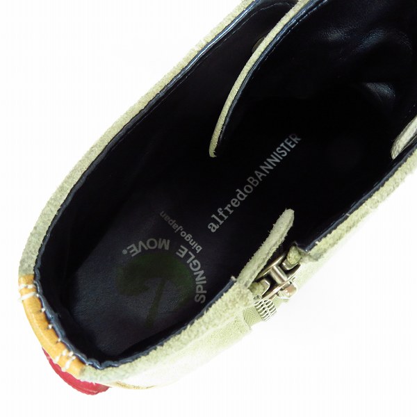 実際に弊社で買取させて頂いたSPINGLE MOVE×alfredoBANNISTER/スピングルムーブ×アルフレッドバニスター ハイカットスニーカーの画像 4枚目