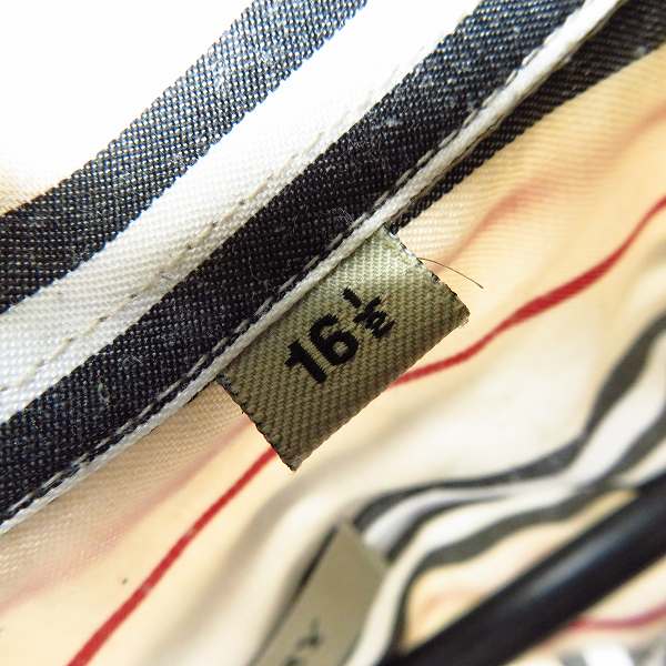 実際に弊社で買取させて頂いたBURBERRY LONDON/バーバリーロンドン ストライプチェックシャツ 16 1/2の画像 3枚目