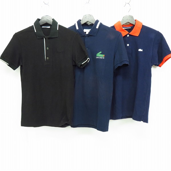 実際に弊社で買取させて頂いたLACOSTE/ラコステ ワンポイントロゴ ポロシャツ 半袖/トップス カットソー 6点セット 1/2の画像 1枚目