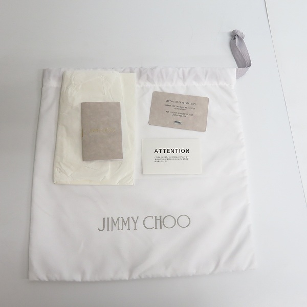 実際に弊社で買取させて頂いたJIMMY CHOO/ジミーチュウ スタースタッズ レザー切り替え クラッチ/ショルダーバッグの画像 8枚目