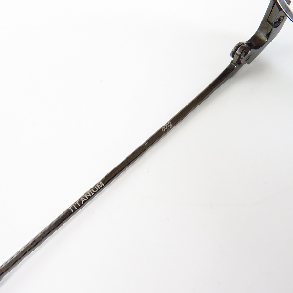 実際に弊社で買取させて頂いた999.9/フォーナインズ メガネフレーム ケーブルテンプル ボストン S-183T の画像 4枚目